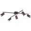LED Plafondlamp - Plafondverlichting - Trion Mary - GU10 Fitting - 5-lichts - Rechthoek - Roestkleur - Aluminium 2