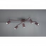 LED Plafondlamp - Plafondverlichting - Trion Mary - GU10 Fitting - 5-lichts - Rechthoek - Roestkleur - Aluminium 5