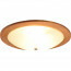 LED Plafondlamp - Plafondverlichting - Trion Palan - E27 Fitting - 2-lichts - Rond - Mat Bruin - Hout
