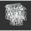 LED Plafondlamp - Plafondverlichting - Trion Quson - E27 Fitting - 1-lichts - Vierkant - Mat Chroom - Aluminium  2