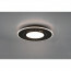 LED Plafondlamp - Plafondverlichting - Trion Virsa - 44W - Aanpasbare Kleur - Dimbaar - Afstandsbediening - Rond - Mat Zwart - Aluminium 11