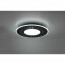LED Plafondlamp - Plafondverlichting - Trion Virsa - 44W - Aanpasbare Kleur - Dimbaar - Afstandsbediening - Rond - Mat Zwart - Aluminium 12