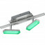 LED Plafondlamp - Trion Brenda - 6W - Warm Wit 3000K - 2-lichts - Dimbaar - Rechthoek - Mat Nikkel - Aluminium 4