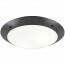 LED Plafondlamp - Trion Camiro - Opbouw Rond - Waterdicht IP54 - E27 Fitting - 2-lichts - Mat Zwart - Kunststof