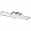 LED Plafondlamp - Trion Carlos - 34W - Warm Wit 3000K - Dimbaar - Vierkant - Geborsteld Zilver - Aluminium 2