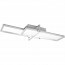 LED Plafondlamp - Trion Carlos - 34W - Warm Wit 3000K - Dimbaar - Vierkant - Geborsteld Zilver - Aluminium 9