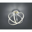 LED Plafondlamp - Trion Curli - 24W - Warm Wit 3000K - Dimbaar - Rond - Mat Chroom - Aluminium 2