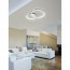 LED Plafondlamp - Trion Granity - 29W - Warm Wit 3000K - Dimbaar - Ovaal - Mat Chroom - Aluminium 4