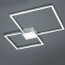 LED Plafondlamp - Trion Hydro - 28W - Warm Wit 3000K - Dimbaar - Rechthoek - Mat Nikkel - Aluminium 3