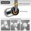 LED Plafondspot - Aigi Apolo - GU10 Fitting - 3-lichts - Rond - Mat Zilver - Aluminium 5