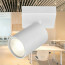 LED Plafondspot - Brinton Betin - GU10 Fitting - 1-lichts - Rond - Mat Wit - Kantelbaar - Aluminium - Philips - CorePro 827 36D - 3.5W - Warm Wit 2700K 2