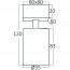 LED Plafondspot - Brinton Betin - GU10 Fitting - 1-lichts - Rond - Mat Wit - Kantelbaar - Aluminium - Philips - CorePro 827 36D - 3.5W - Warm Wit 2700K Lijntekening