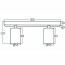 LED Plafondspot - Brinton Betin - GU10 Fitting - 2-lichts - Rond - Mat Wit - Kantelbaar - Aluminium - Philips - CorePro 827 36D - 7W - Warm Wit 2700K Lijntekening