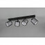 LED Plafondspot - Plafondverlichting - Trion Bidon - E14 Fitting - 4-lichts - Rechthoek - Mat Zwart - Aluminium 6