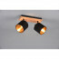 LED Plafondspot - Plafondverlichting - Trion Torry - E14 Fitting - 2-lichts - Rechthoek - Mat Bruin - Aluminium 5