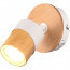 LED Plafondspot - Trion Arnia - GU10 Fitting - 1-lichts - Rond - Hout/Wit - Natuurhout 3 