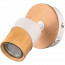 LED Plafondspot - Trion Arnia - GU10 Fitting - 1-lichts - Rond - Hout/Wit - Natuurhout - 4