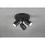 LED Plafondspot - Trion Artion - GU10 Fitting - Spatwaterdicht IP44 - Rond - Mat Zwart - Aluminium 4