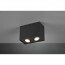 LED Plafondspot - Trion Bisqy - GU10 Fitting - 2-lichts - Rechthoek - Mat Zwart - Aluminium 3