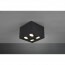 LED Plafondspot - Trion Bisqy - GU10 Fitting - 4-lichts - Vierkant - Mat Zwart - Aluminium 3