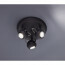 LED Plafondspot - Trion Bosty - GU10 Fitting - 3-lichts - Rond - Mat Zwart - Aluminium 2