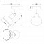 LED Plafondspot - Trion Delvira - E14 Fitting - 1-lichts - Rond - Antiek Nikkel - Aluminium Lijntekening