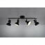 LED Plafondspot - Trion Gini - E14 Fitting - 4-lichts - Rond - Mat Zwart - Aluminium 3