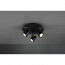 LED Plafondspot - Trion Guno - GU10 Fitting - 3-lichts - Rond - Mat Zwart - Aluminium 3