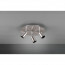 LED Plafondspot - Trion Korli - E27 Fitting - 3-lichts - Rond - Mat Nikkel - Aluminium 6