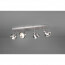 LED Plafondspot - Trion Leonida - GU10 Fitting - 4-lichts - Rechthoek - Mat Nikkel - Aluminium 3