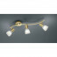 LED Plafondspot - Trion Levino - E14 Fitting - Warm Wit 3000K - 3-lichts - Rechthoek - Mat Goud - Aluminium 2