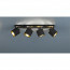 LED Plafondspot - Trion Torry - E14 Fitting - 4-lichts - Rond - Mat Zwart - Aluminium/Textiel 2