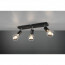 LED Plafondspot - Trion Zuncka - E27 Fitting - 3-lichts - Rechthoek - Mat Zwart - Aluminium 3