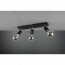 LED Plafondspot - Trion Zuncka - E27 Fitting - 3-lichts - Rechthoek - Mat Zwart - Aluminium 4