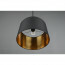LED Railverlichting - Hanglamp - Trion Dual Hostons - 2 Fase - E27 Fitting - Rond - Mat Zwart/Goud - Textiel 12
