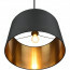 LED Railverlichting - Hanglamp - Trion Dual Hostons - 2 Fase - E27 Fitting - Rond - Mat Zwart/Goud - Textiel 3