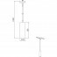 LED Railverlichting - Hanglamp - Trion Dual Monla - 2 Fase - GU10 Fitting - Rond - Mat Wit - Aluminium Lijntekening