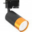 LED Railverlichting - Track Spot - Prixa Trin - GU10 Fitting - 1 Fase - Rond - Zwart/Goud - Aluminium 3