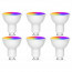 LED Spot 6 Pack - Facto - Smart LED - Wifi LED - Slimme LED - 5W - GU10 Fitting - RGB+CCT - Aanpasbare Kleur - Dimbaar - Afstandsbediening