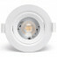 LED Spot - Inbouwspot - Aigi Nilona - 5W - Helder/Koud Wit 6500K - Rond - Kantelbaar - Mat Wit - Aluminium 3