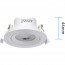 LED Spot - Inbouwspot - Aigi Nilona - 5W - Helder/Koud Wit 6500K - Rond - Kantelbaar - Mat Wit - Aluminium Lijntekening