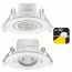 LED Spot - Inbouwspot - Facto Niron - 7W - Natuurlijk Wit 4000K - Mat Wit - Vierkant - Kantelbaar 3