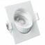 LED Spot - Inbouwspot - Facto Niron - 7W - Warm Wit 3000K - Mat Wit - Vierkant - Kantelbaar