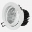 LED Spot / LED Downlight Lila Rond Inbouw 3W 2700K Warm Wit Aluminium Mat Wit Armatuur/Frame Kantelbaar 83mm 2