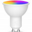 LED Spot Set GU10 - Facto - Smart LED - Wifi LED - Slimme LED - 5W - RGB+CCT - Aanpasbare Kleur - Dimbaar - Afstandsbediening - Pragmi Uranio Pro - Inbouw Rond - Mat Zwart - Kantelbaar - Ø82mm 2