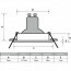 LED Spot Set - Pragmi Delton Pro - GU10 Fitting - Inbouw Rond - Mat Zilver - 4W - Warm Wit 3000K - Kantelbaar - Ø82mm Lijntekening