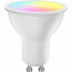 LED Spot - Smart LED - Aigi Lexus - 4.9W - GU10 Fitting - Slimme LED - Wifi LED + Bluetooth - RGB + Aanpasbare Kleur - Mat Wit - Kunststof