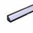 LED Strip Profiel - Velvalux Profi - Zwart Aluminium - 1 Meter - 18.5x18.5mm - Hoekprofiel 2