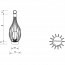 LED Tafellamp met Zonne-energie - Trion Marlon - Dag en Nacht Sensor - Spatwaterdicht IP44 - Rond - Mat Zwart - Aluminium Lijntekening