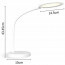 LED Tafellamp - Tafelverlichting - Aigi Priton - 7W - Natuurlijk Wit 4000K - Dimbaar - Rond - Mat Wit - Kunststof Lijntekening